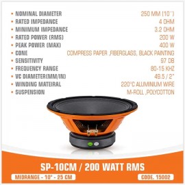 SP-10CM / 200W RMS