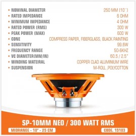 SP-10MM NEO / 300W RMS