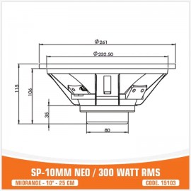 SP-10MM NEO / 300W RMS
