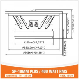 SP-10MM PLUS / 400W RMS