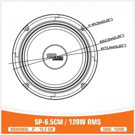 SP-6.5CM / 120W-250W RMS