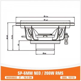 SP-6MM NEO / 200W RMS