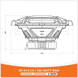 SP-6x9 CX / 150 WATT RMS