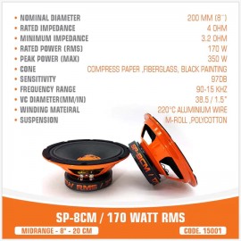 SP-8CM / 170W RMS