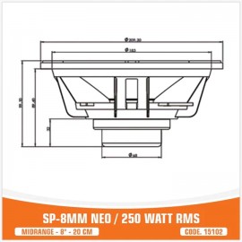 SP-8MM NEO / 250W RMS