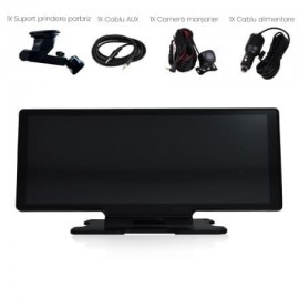 Беспроводной автодисплей 4k T131 10.26" AndroidAuto/CarPlay, 8core, 4G SIM, DVR, 2camere, GPS, WIFI, Bluetooth, FM