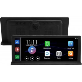 Беспроводной автодисплей T132 12.3" AndroidAuto/CarPlay, DVR, 2camere, WIFI, Bluetooth, FM