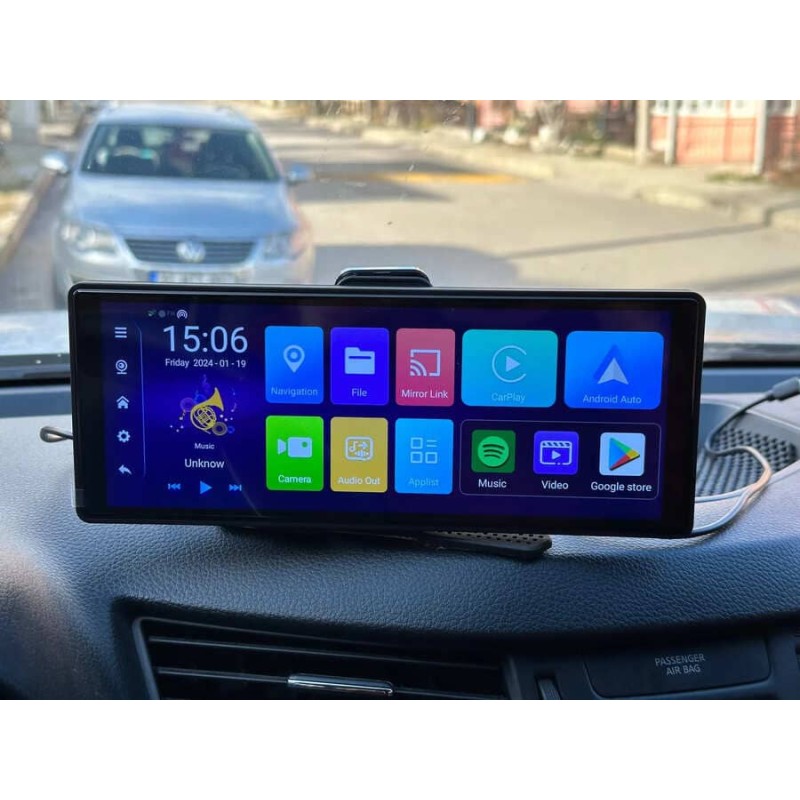 Беспроводной автодисплей T26H 10.26" AndroidAuto/CarPlay, Bluetooth, FM