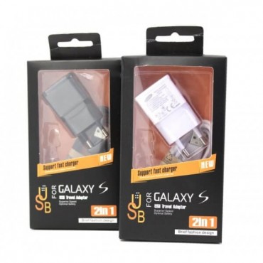 2in1 Samsung ETA-U90 (1 USB / 2.4A) MICRO в упаковке