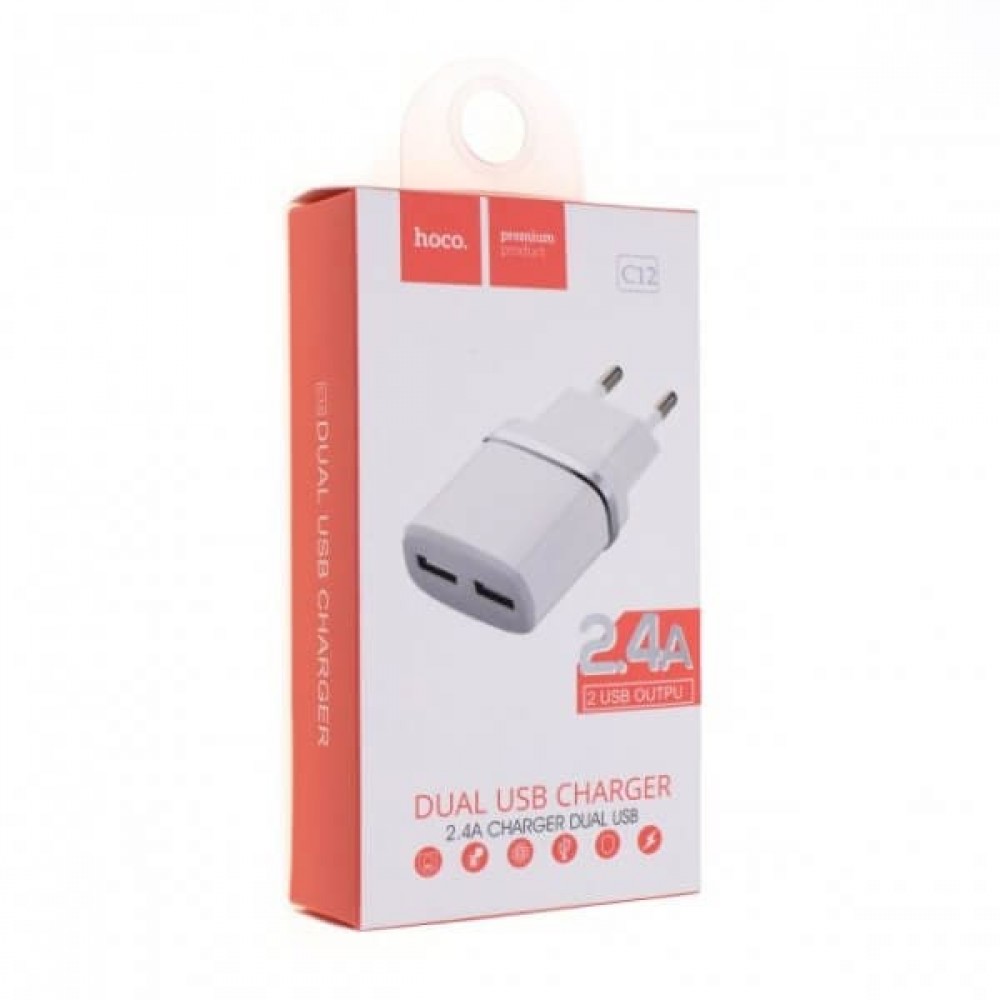 HOCO C12 2USB 2100 mAH LIGHTNING