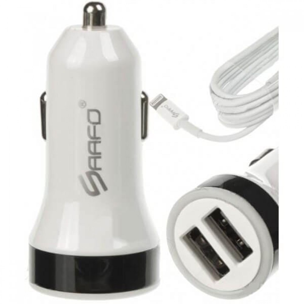 SAAFO 2in1 2USB/2.4A lightning