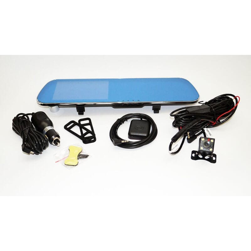 D22 Зеркало регистратор, 5" сенсор, 2 камеры