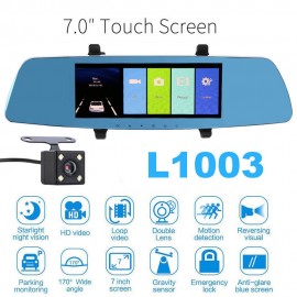 Видеорегистратор зеркало L1003M Full HD 7"