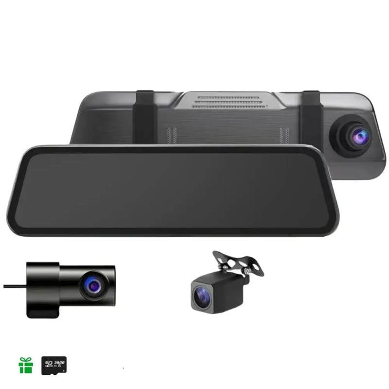 Зеркала с видеорегистратором L 1056+ / 3 кам. 12"