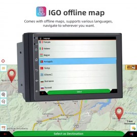 2DIN CAR PLAYER A6 CARPLAY ANDROID UNIVERSAL (v2)