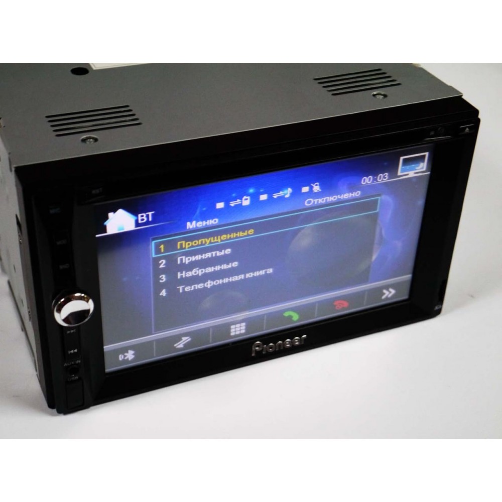 Автомагнитола 2DIN Pioneer PI-888 7-дюймовый Экран, MP3-DVD-TV/FM-тюнер +  пульт