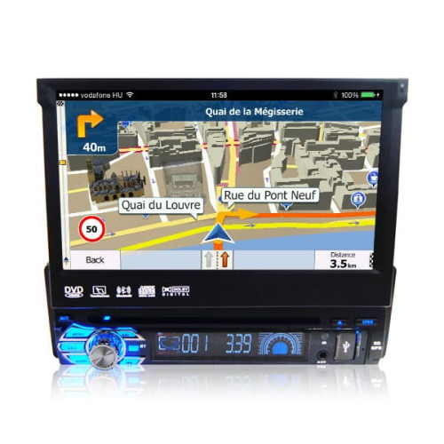 1 Din Car Dvd Player Universal Gps Navigation System