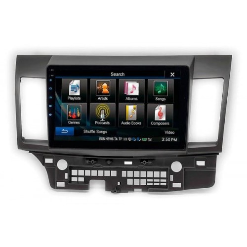 Штатная магнитола 22-006: 10.1-inch для MITSUBISHI LANCER Х 2007-2017, GALANT FORTIS 2007-2015 - A7