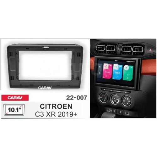 Штатная магнитола 22-007: 10.1-inch для CITROEN C3 XR 2019-2024 - A7