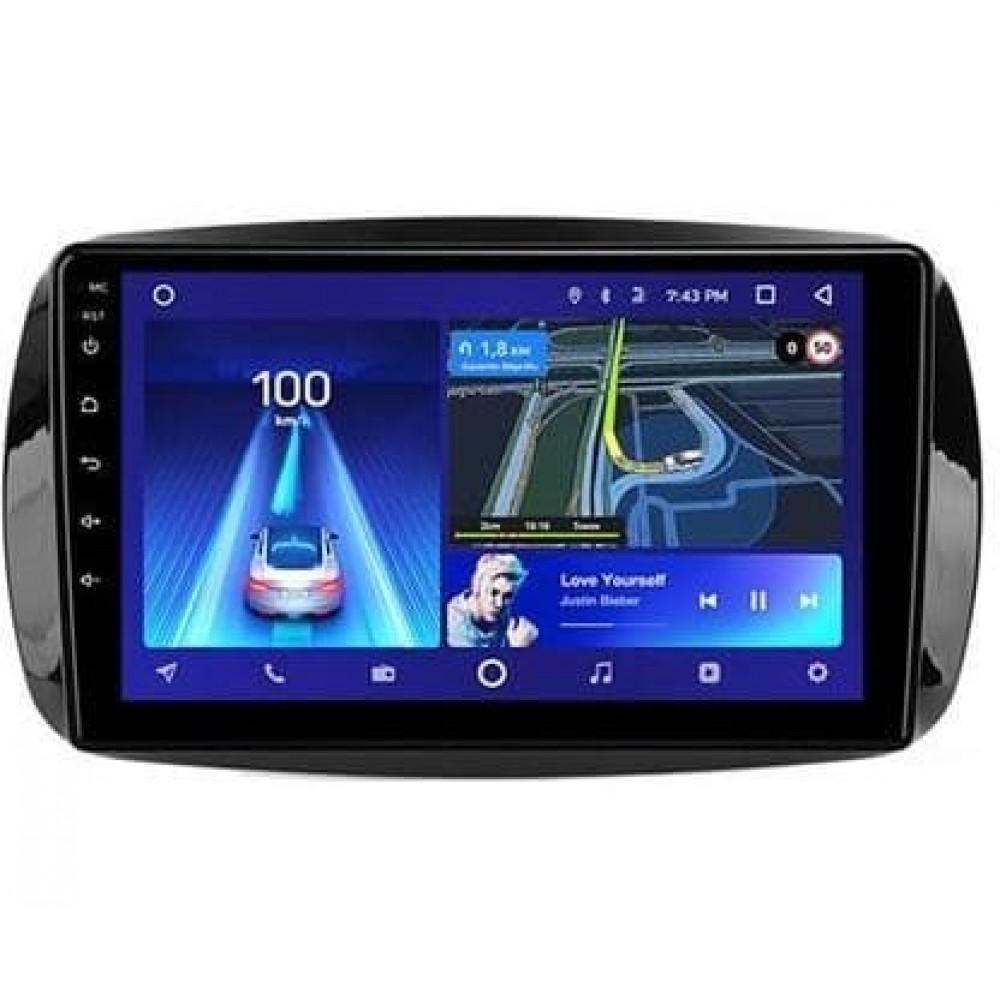 Штатная магнитола 22-019: 9-inch для SMART FORTWO (453) 2014-2024, FORFOUR (453) 2014-2021 - A10D