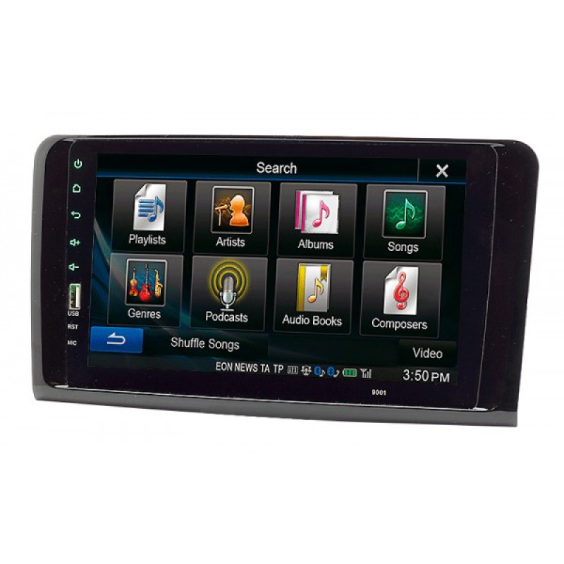 Штатная магнитола 22-023: 9-inch для MERCEDES-BENZ M-CLASS (W164) 2005-2011, GL-CLASS (X164) 2006-2012 - A7