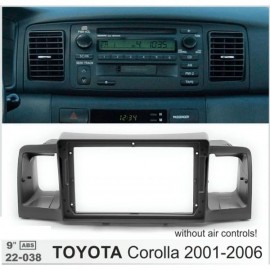 Штатная магнитола 22-038: 9-inch для TOYOTA COROLLA 2001-2006 - A10D Штатная магнитола 22-038: 9-inch для TOYOTA COROLLA 2001-2006 - A10D