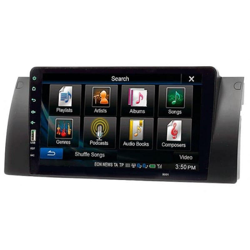 Штатная магнитола 22-041: 9-inch для BMW 5 SERIES (E39) 1995-2003, X5 (E53) 1999-2006 - A18