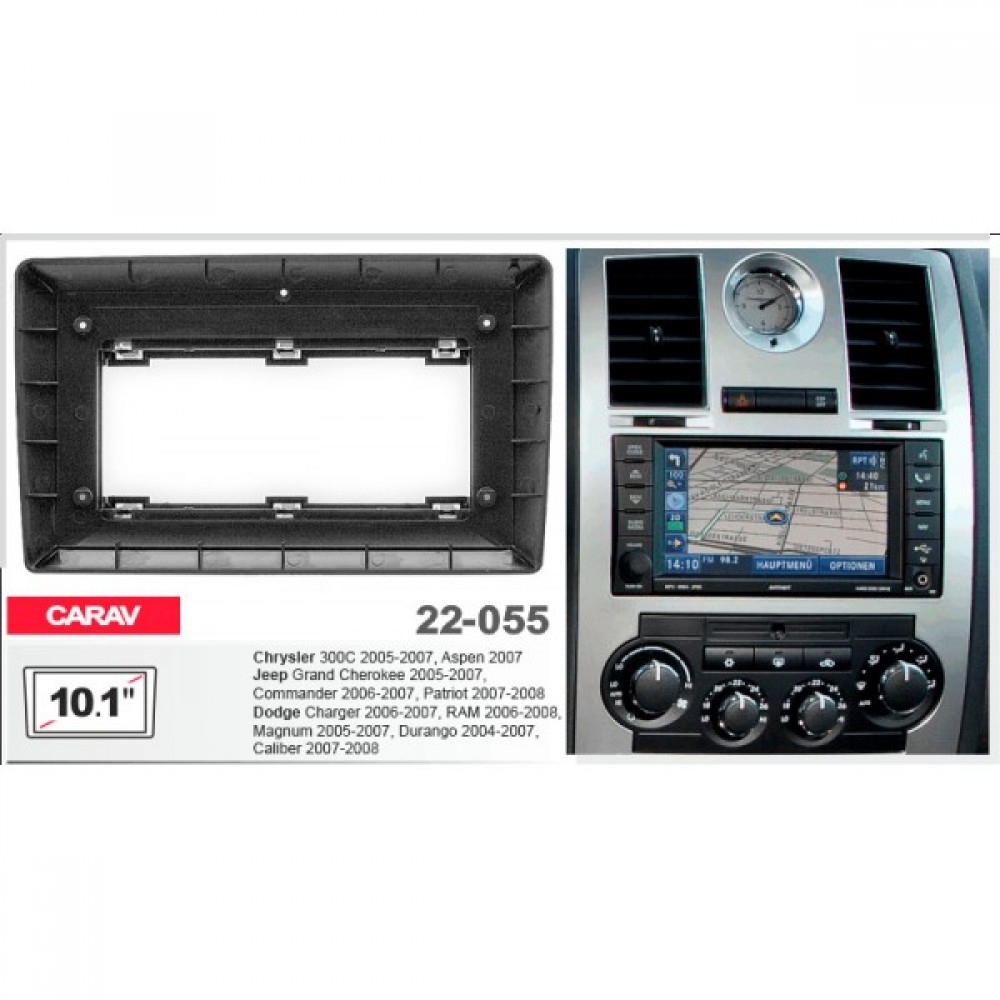 Штатная магнитола 22-055: 10.1-inch для DODGE CHARGER 2006-2007, RAM 2006-2008, MAGNUM 2005-2007, DURANGO 2004-2007, CALIBER 2007-2008 - A10D