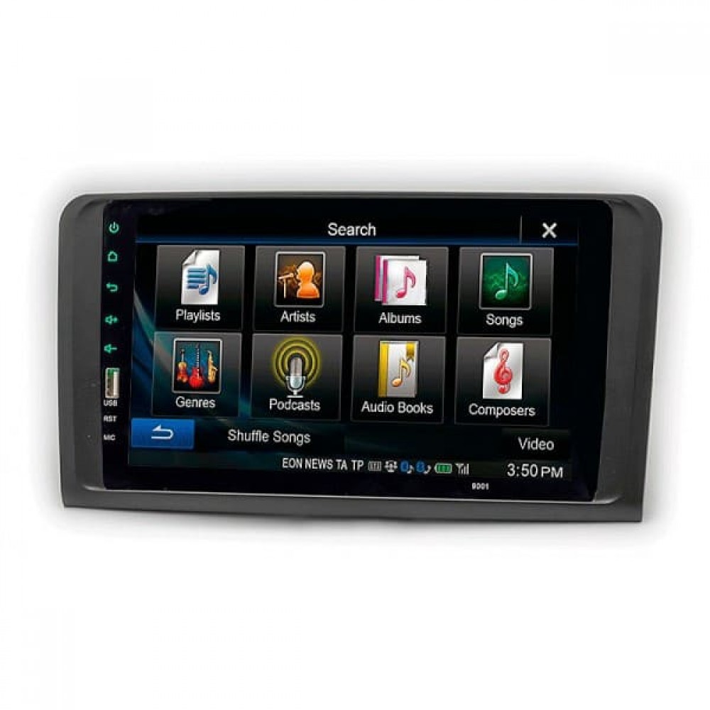 Штатная магнитола 22-087: 9-inch для MERCEDES-BENZ M-CLASS (W164) 2005-2011, GL-CLASS (X164) 2006-2012 - A7