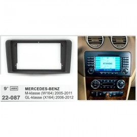 Штатная магнитола 22-087: 9-inch для MERCEDES-BENZ M-CLASS (W164) 2005-2011, GL-CLASS (X164) 2006-2012 - A7