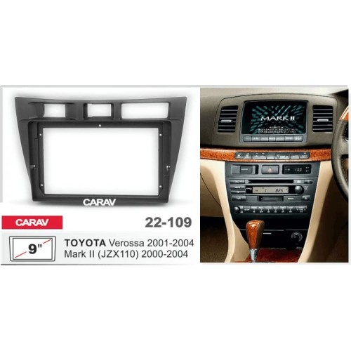 Штатная магнитола 22-109: 10.1-inch для TOYOTA MARK II (JZX110) 2000-2004, VEROSSA 2001-2004 - A10D