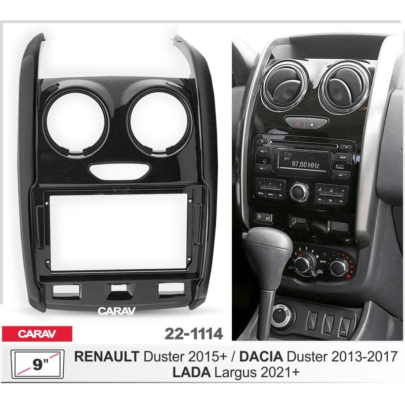 Штатная магнитола 22-1114: 9-inch для DACIA DUSTER 2013-2017 - A7