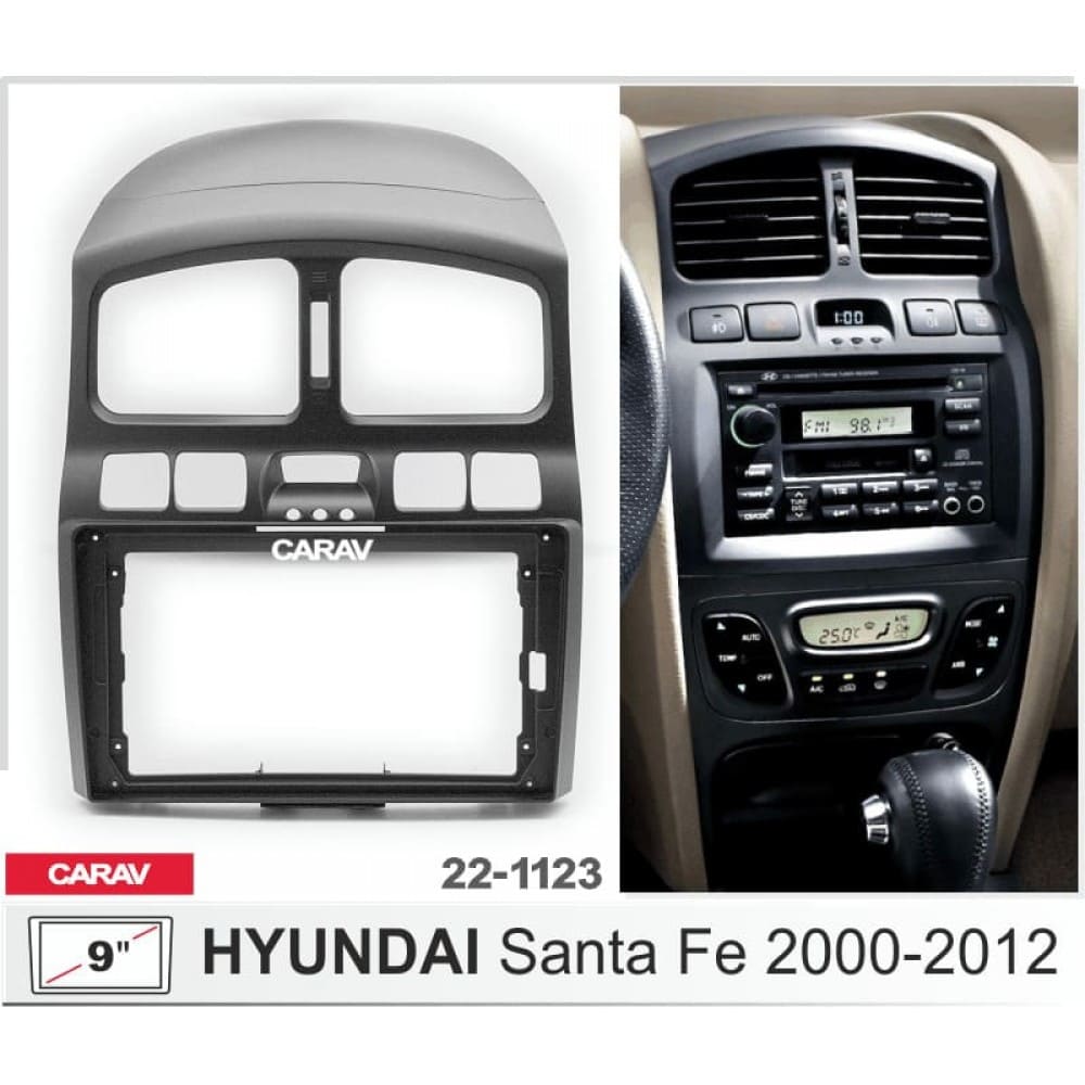 Штатная магнитола 22-1123: 9-inch для HYUNDAI SANTA FE 2000-2006 - A16