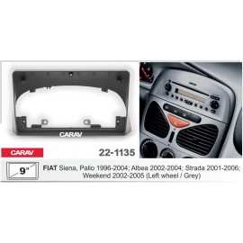 Штатная магнитола 22-1135: 9-inch для FIAT SIENA, PALIO 1996-2004, ALBEA 2002-2004, STRADA 2001-2006, WEEKEND 2002-2005 - A09D