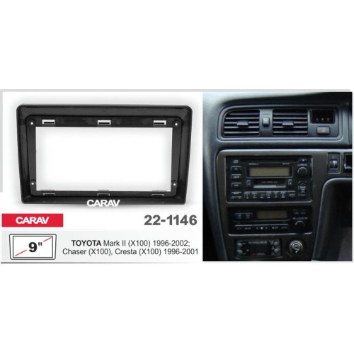 Штатная магнитола 22-1146: 9-inch для TOYOTA MARK II (X100) 1996-2002, CHASER (X100), CRESTA (X100) 1996-2001 - A7