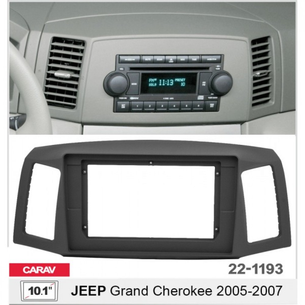 Штатная магнитола 22-1193: 10.1-inch для JEEP GRAND CHEROKEE 2005-2007 - A10D