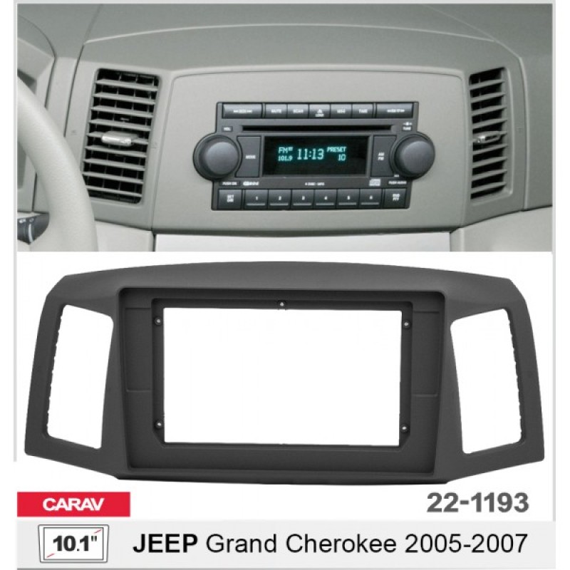Штатная магнитола 22-1193: 10.1-inch для JEEP GRAND CHEROKEE 2005-2007 - A7