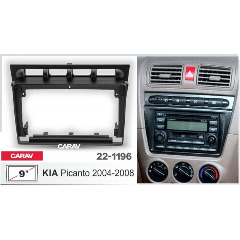 Штатная магнитола 22-1196: 9-inch для KIA PICANTO 2004-2008 - A6