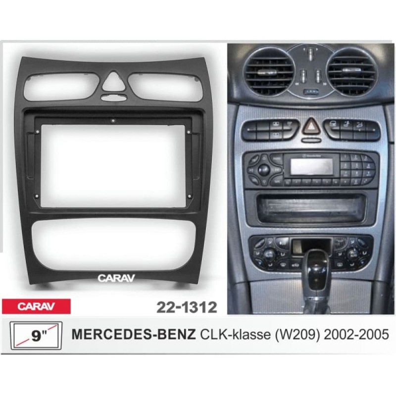 Штатная магнитола 22-1312: 9-inch для MERCEDES-BENZ CLK-CLASS (W209) 2002-2005 - A18