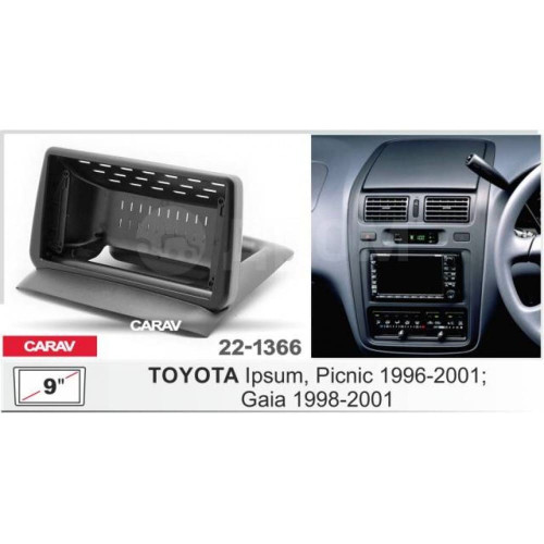 Штатная магнитола 22-1366: 9-inch для TOYOTA IPSUM 1996-1998, PICNIC 1996-2001, GAIA 1998-2001 - A6