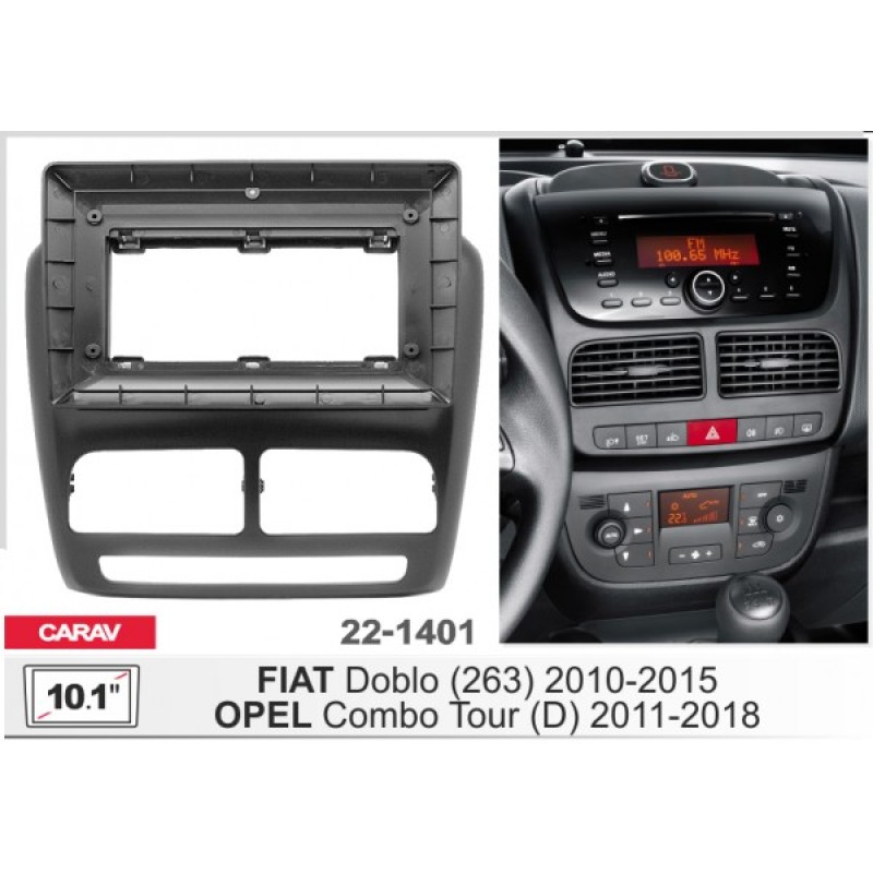 Штатная магнитола 22-1401: 10.1-inch для FIAT DOBLO (263) 2010-2015 - A7