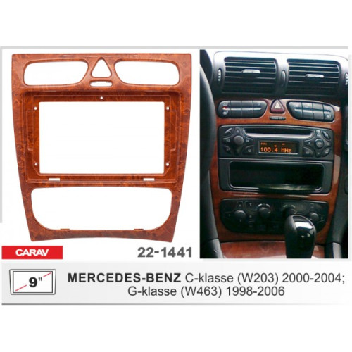 Штатная магнитола 22-1441: 9-inch для MERCEDES-BENZ C-CLASS (W203) 2000-2004, G-CLASS (W463) 1998-2006 - A6