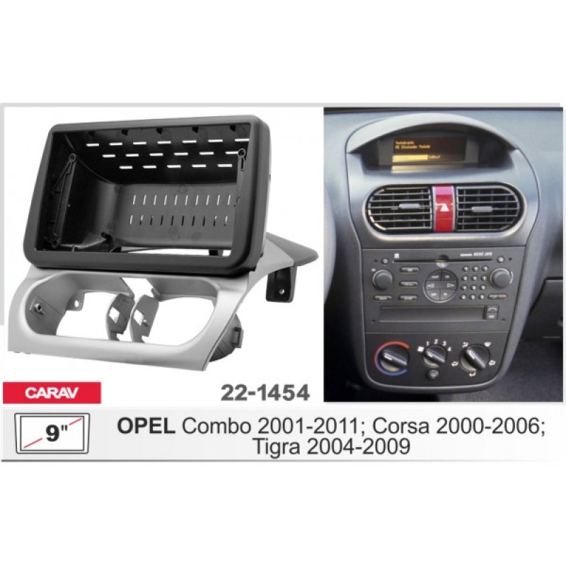 Штатная магнитола 22-1454: 9-inch для OPEL COMBO 2001-2011, CORSA 2000-2006, TIGRA 2004-2009 - A10D