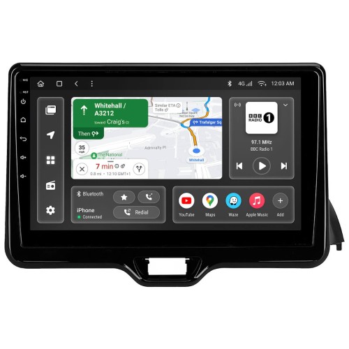 Штатная магнитола 22-1485: 10.1-inch для TOYOTA YARIS, YARIS CROSS (XP210) 2020-2024 - Q7