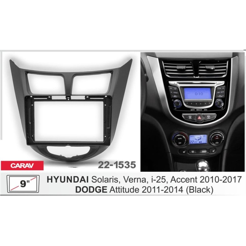 Штатная магнитола 22-1535: 9-inch для DODGE ATTITUDE 2011-2014 - A10D