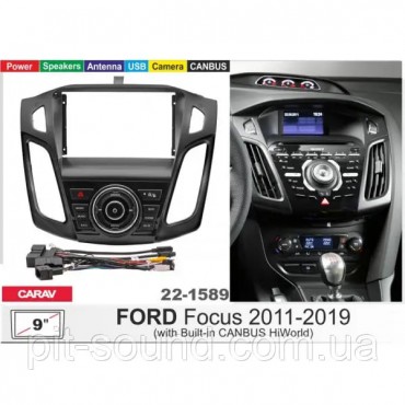 Штатная магнитола 22-1589: 9-inch для FORD FOCUS 2011-2019 - A7