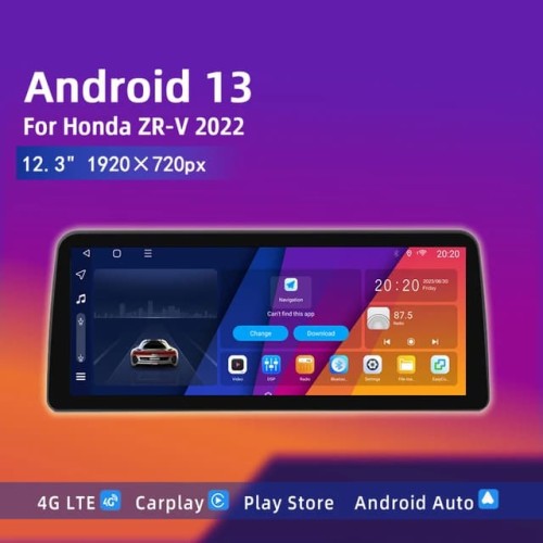 Штатная магнитола 22-1626: 10.1-inch для HONDA ZR-V 2022-2024 - G13