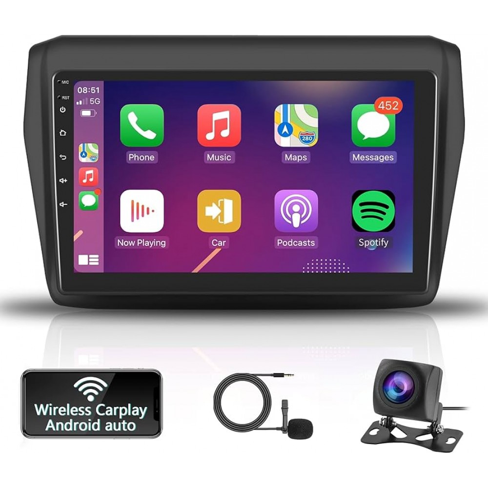 Штатная магнитола 22-163: 10.1-inch для SUZUKI SWIFT 2017-2024 - A7