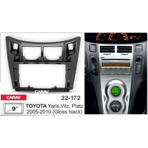 Штатная магнитола 22-172: 9-inch для TOYOTA YARIS, VITZ, PLATZ 2005-2010 - Q7