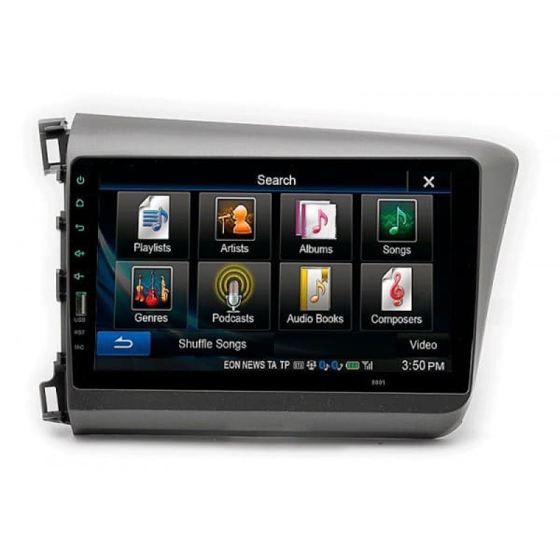 Штатная магнитола 22-174: 9-inch для HONDA CIVIC (SEDAN) 2011-2013 - A6